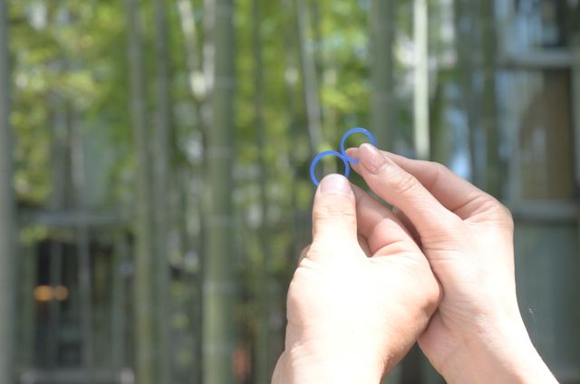 完成したロウの型