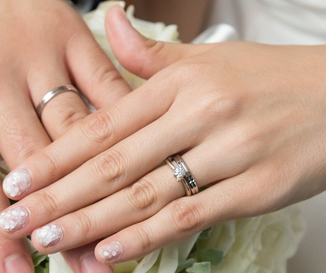 結婚指輪との重ね付け