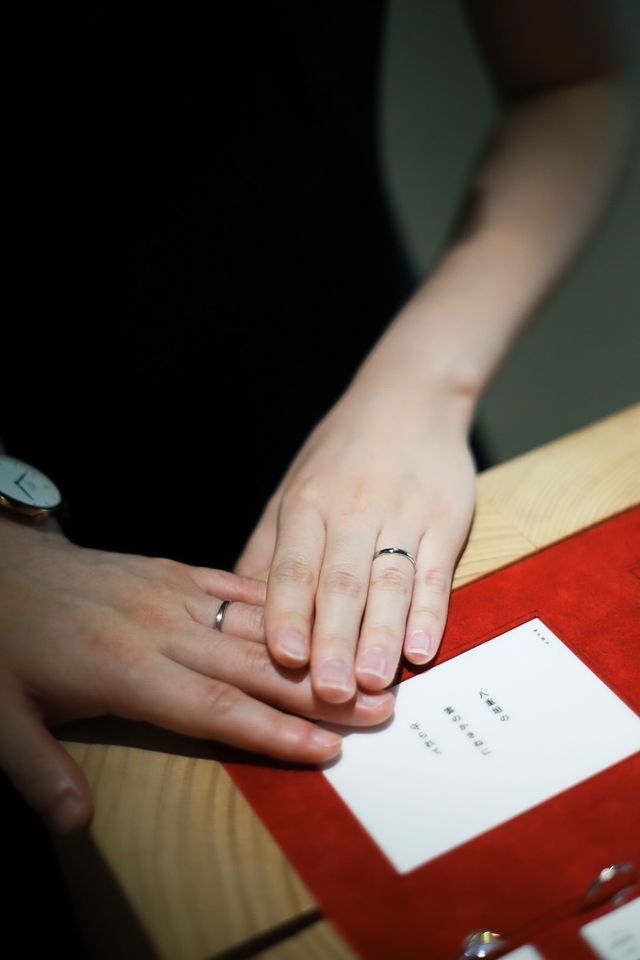 お店で担当者に撮っていただいた写真です