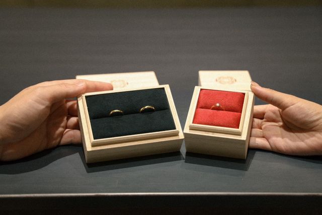 祈結のゴールドです。スタッフの方が撮ってくれました♪