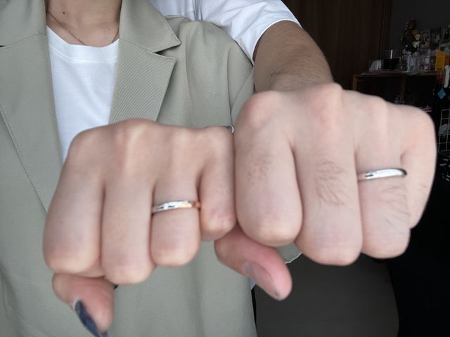 付け心地も良くて、お互いが探し求めてた指輪でした。