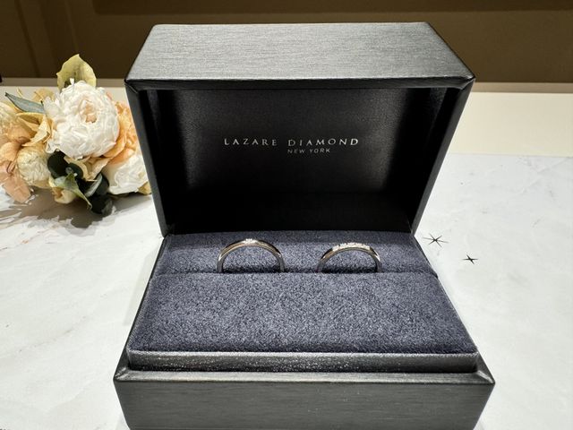 結婚指輪を購入したときの写真です