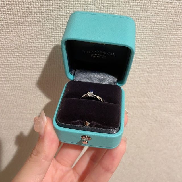 Tiffanyのボックス可愛いです。