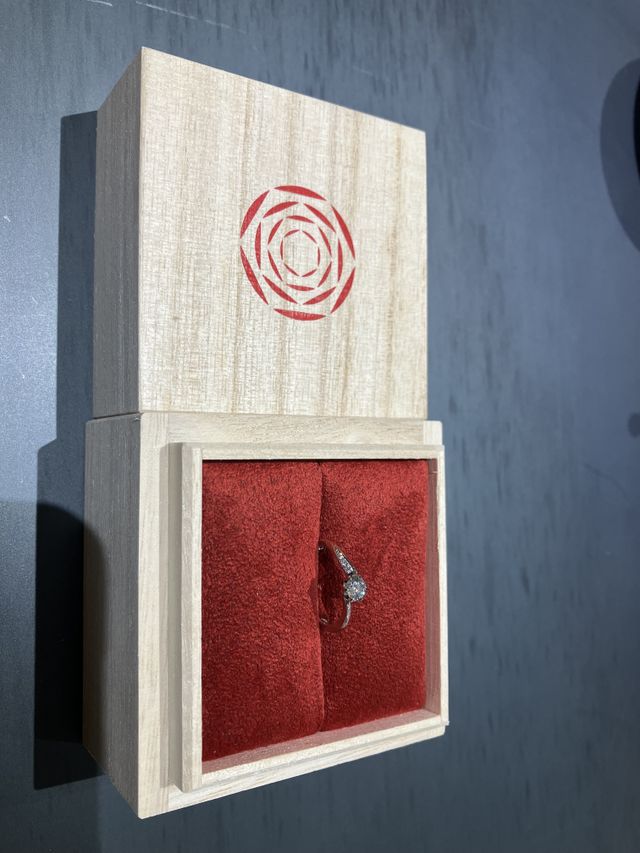 仕上がりの指輪