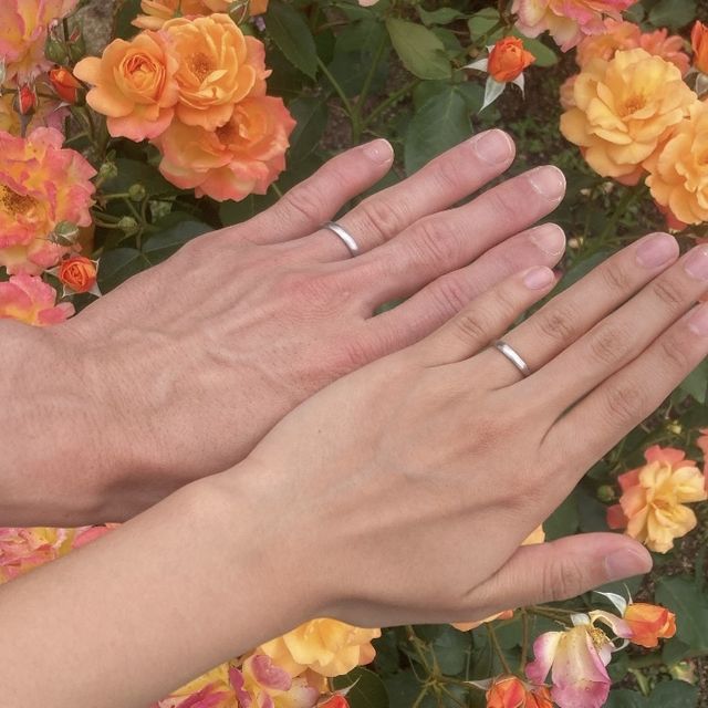 手作りした結婚指輪です。