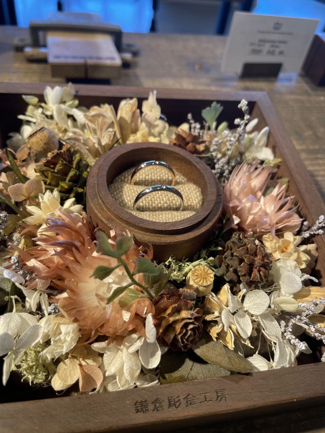 指輪完成時の写真です！