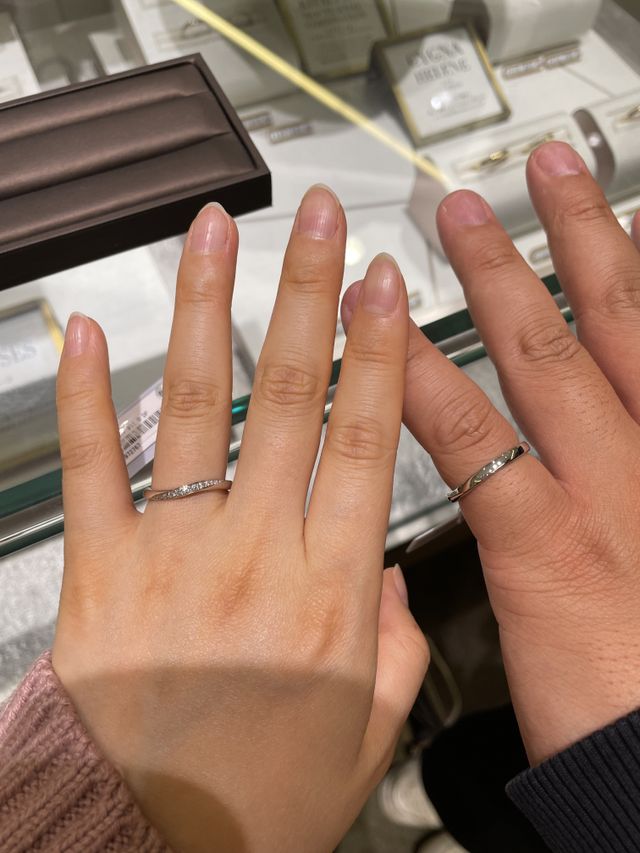 試着時の写真です。