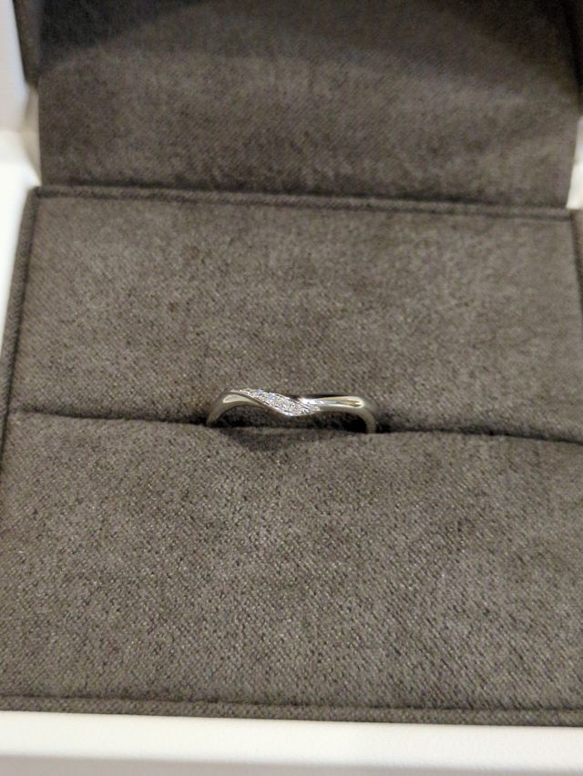 指輪引き渡し日。ドキドキ。