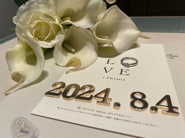 記念日がわかるように撮りました。