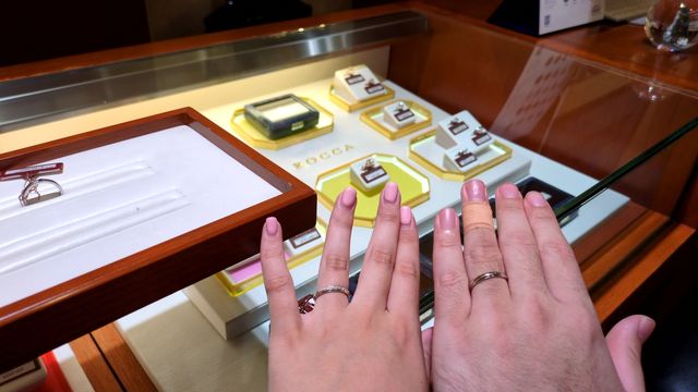 初めての指輪試着