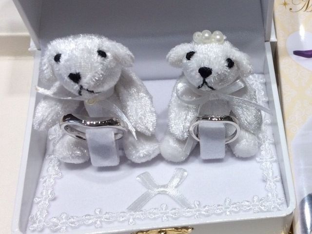 完成した指輪です。