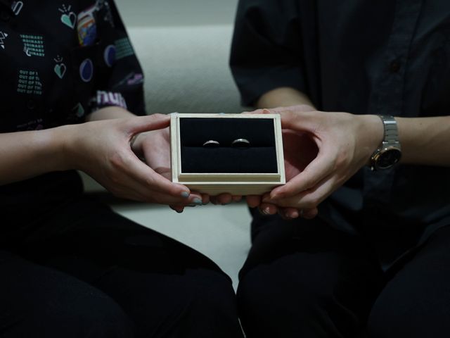 出来上がった指輪は手作りの桐の箱に入っており素敵でした