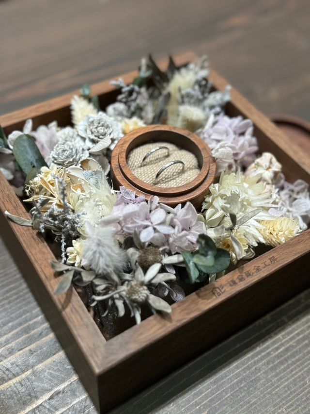 プラチナ/甲丸/1.5mm/ヘアラインで作成しました。