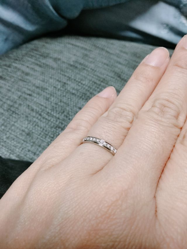 ハーフエタニティにしました！