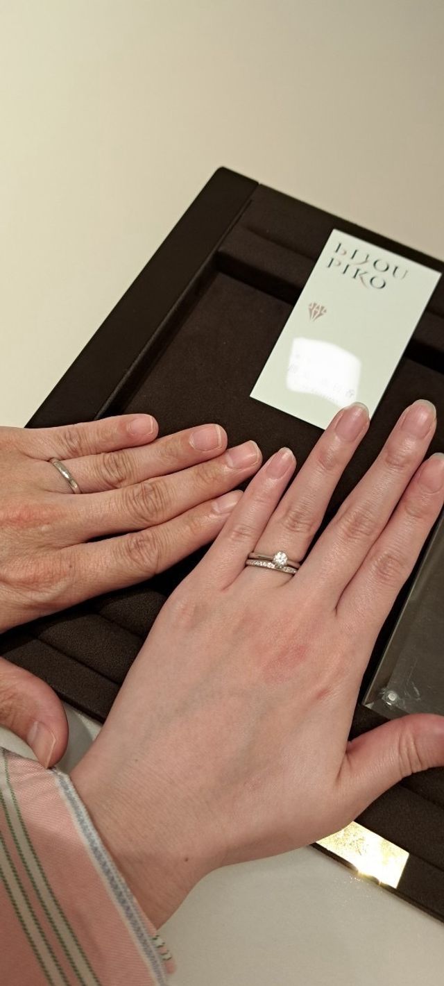 細身のシンプルなメンズリング