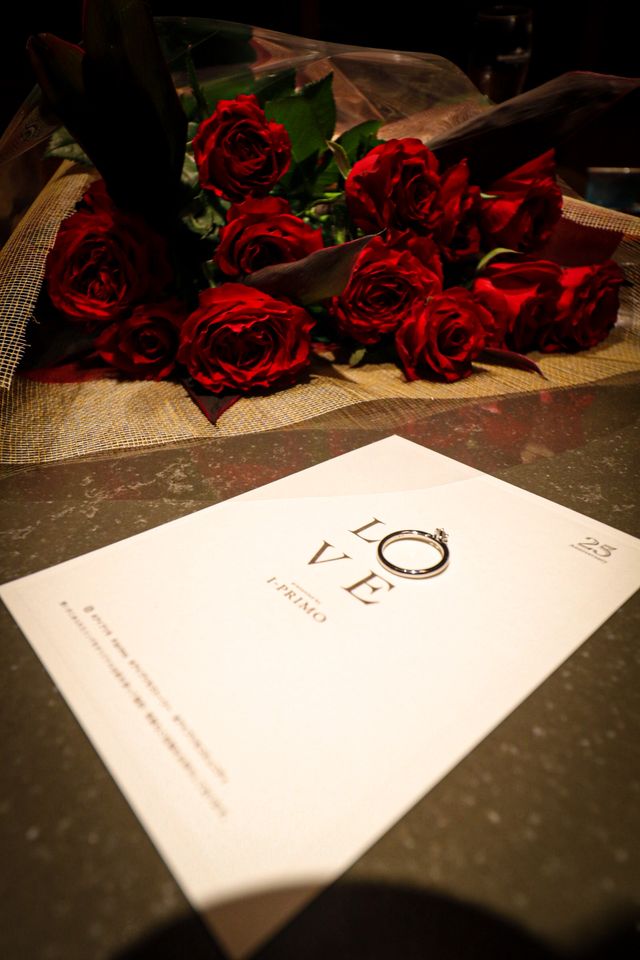 プロポーズの時の写真です。