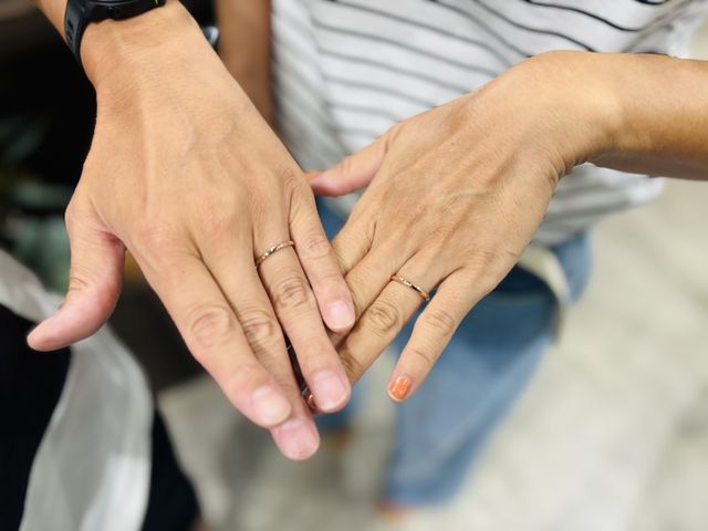 作り終わって一緒に付けてみたところ