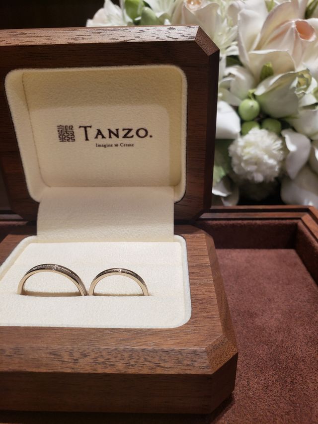 結婚指輪コーラルピンクオーダーです