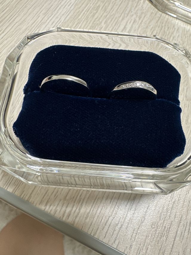 お気に入りの結婚指輪です