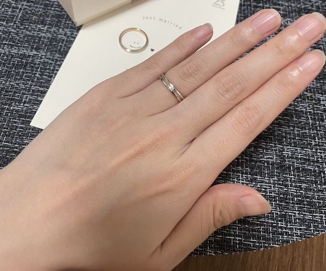 細すぎず太すぎない幅がお気に入り