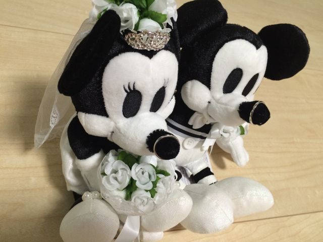 購入時にミッキーミニーのぬいぐるみ頂きました