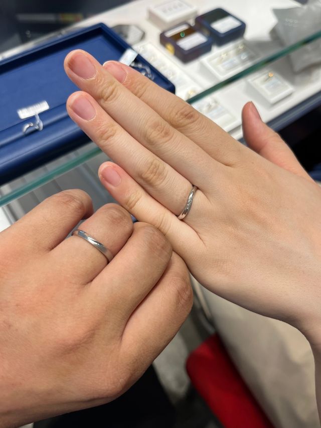 店舗試着時の写真