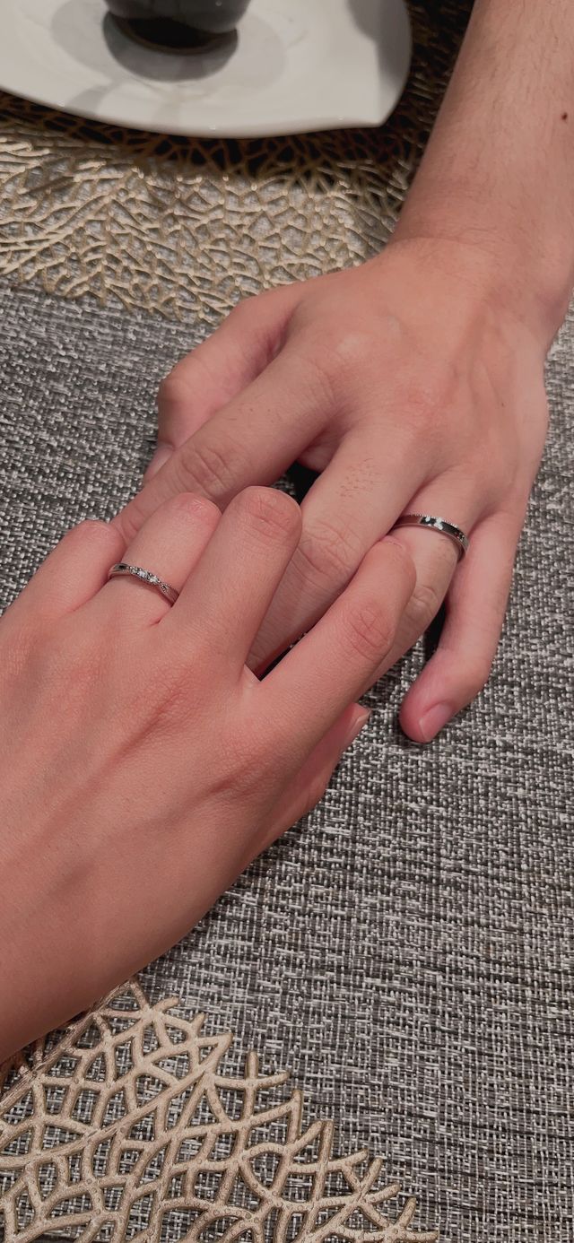 初めて付けた日の写真です。