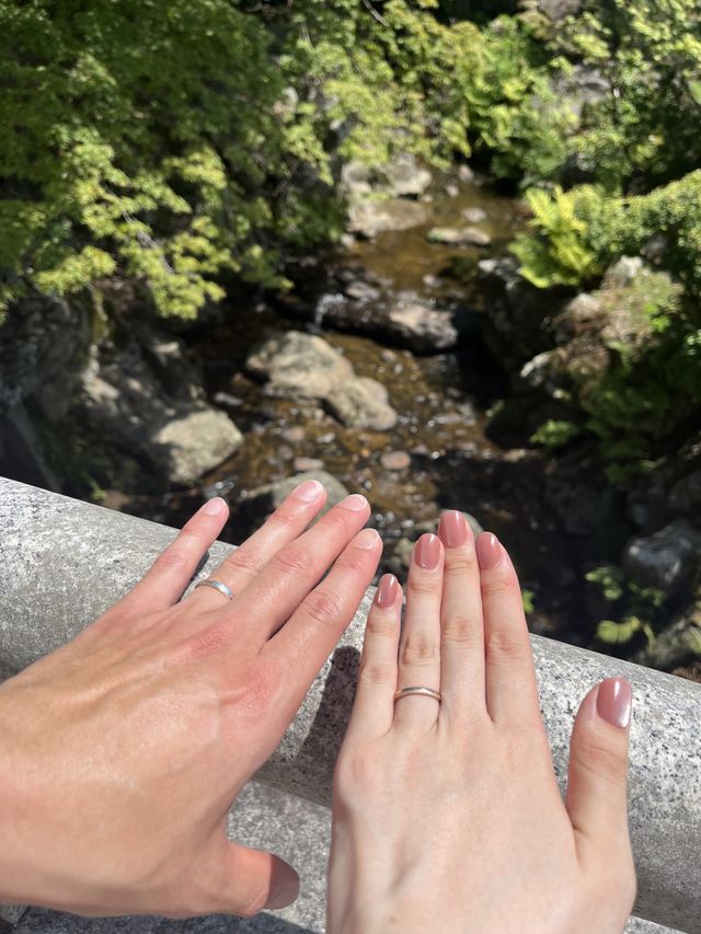 同じデザインではなくお互いがつけたいものを作成しました！