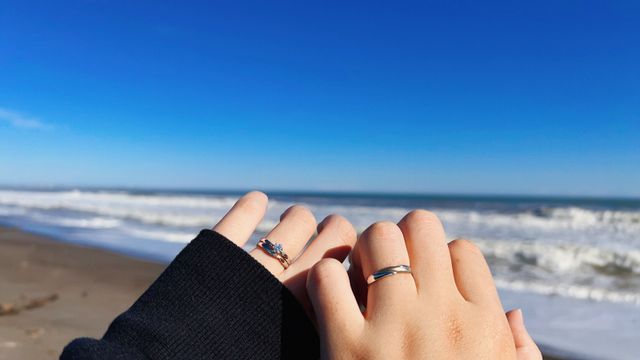 思い出の場所で記念撮影♡