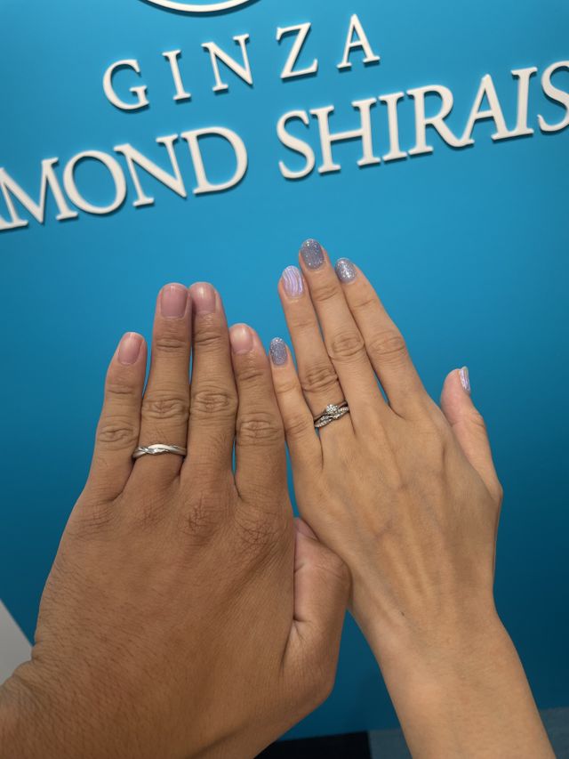 受け取り当日にお店で撮影しました。