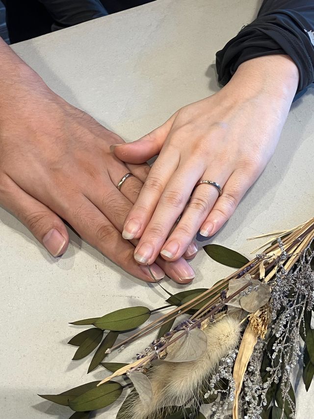 店舗で受け取りの際撮ってもらった写真