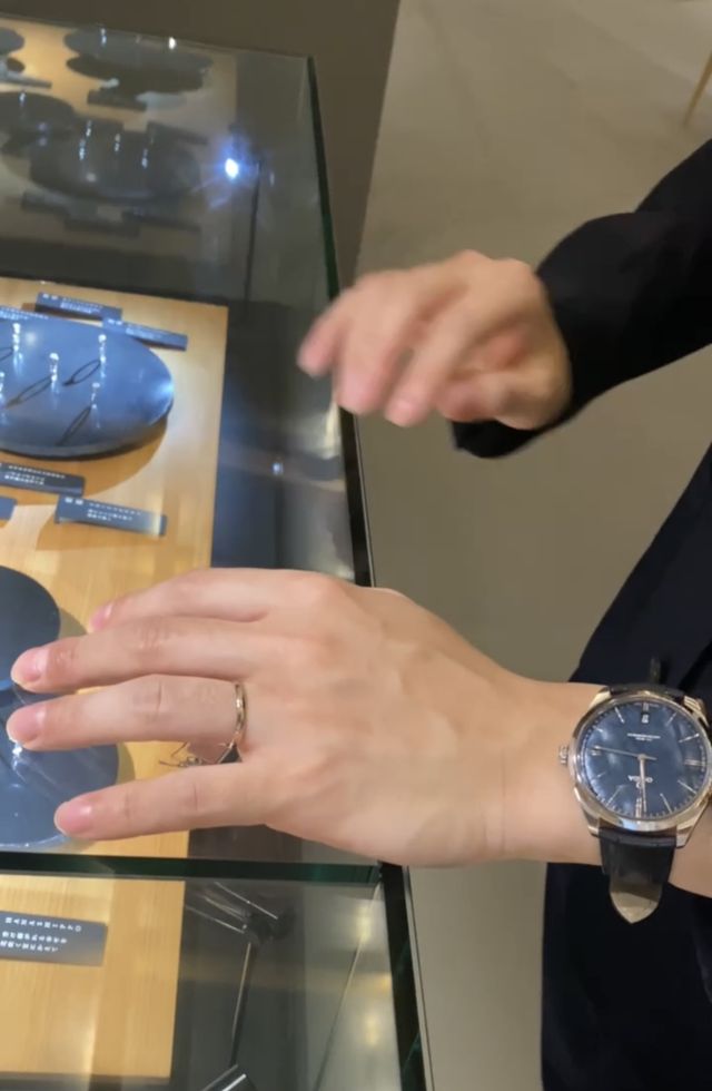 購入前の試着時の写真