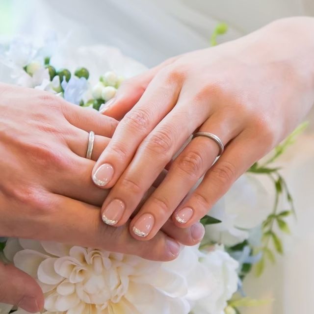 結婚式での着用写真です。