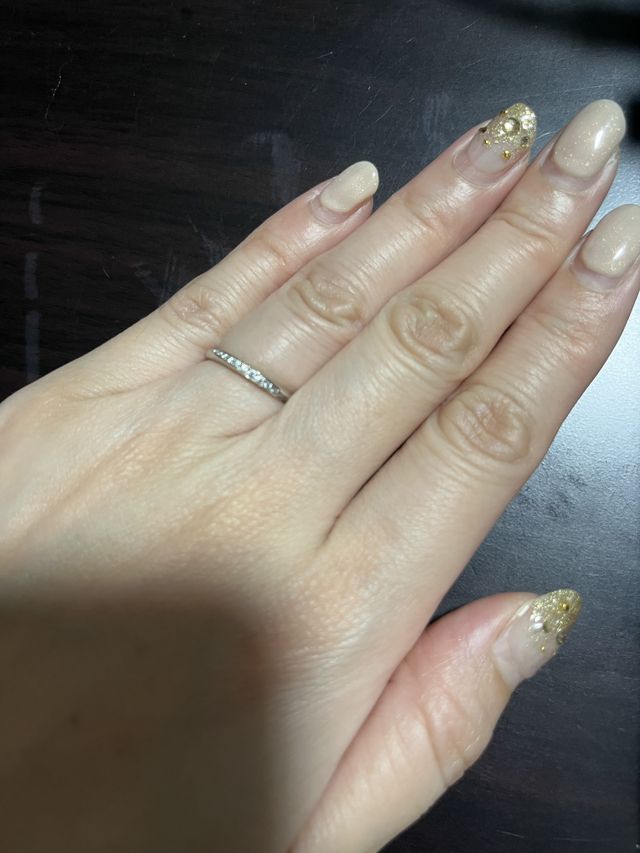 購入後の着用写真