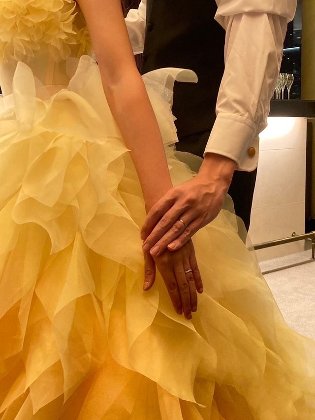 結婚式で撮ってもらいました。
