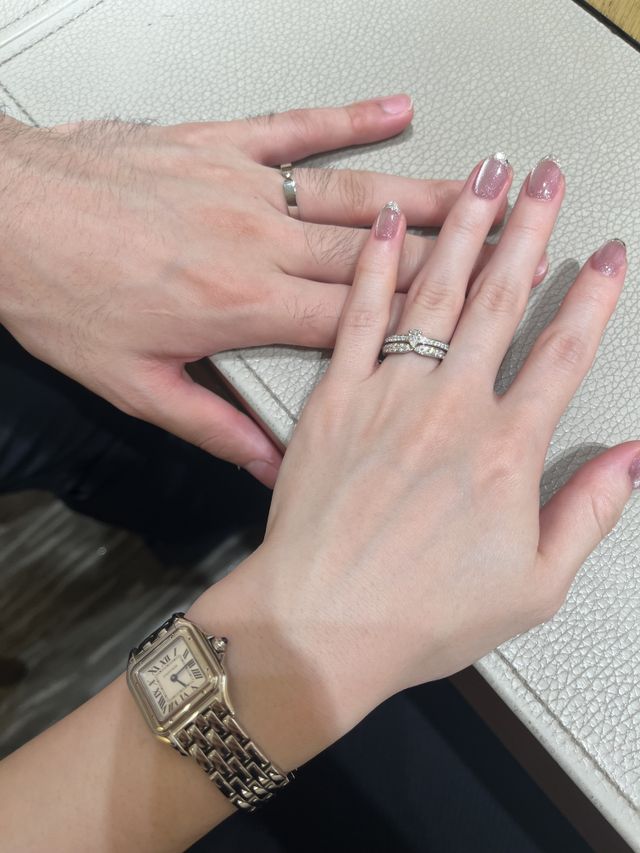 セットリングで試着しました