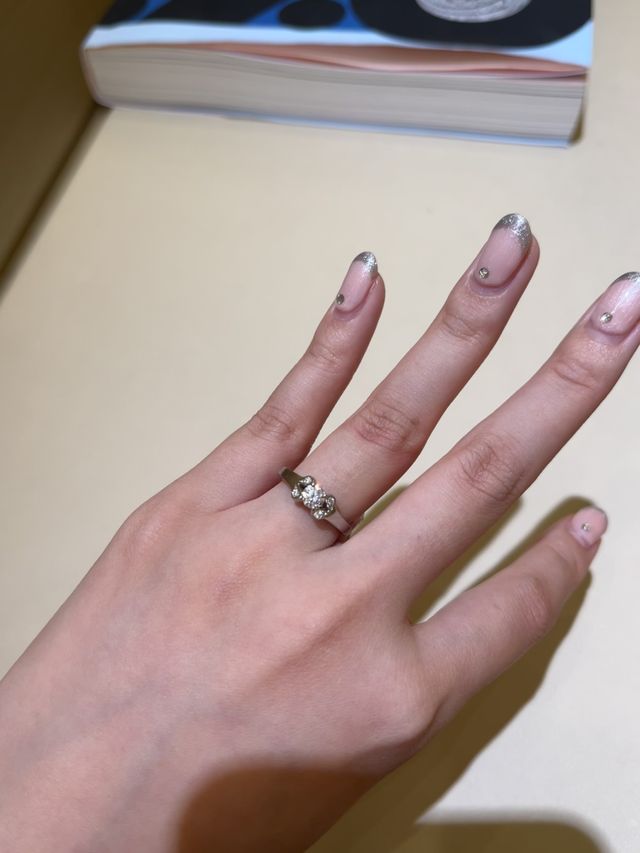 バレリーナ ソリテール(プラチナ ダイヤモンド)試着