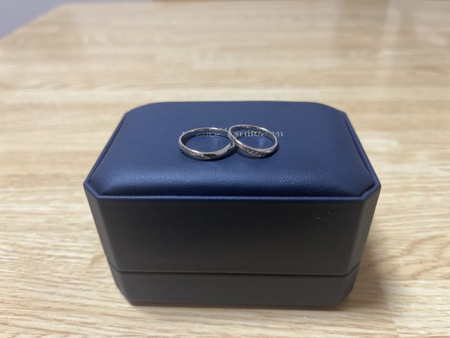 指輪入れもいただきました。
同じ種類で揃えました。