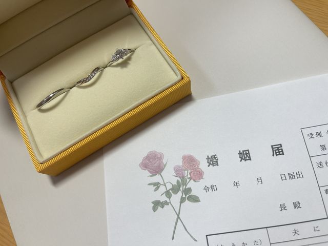 結婚指輪はシルバーとゴールドの2色使いでお気に入り！