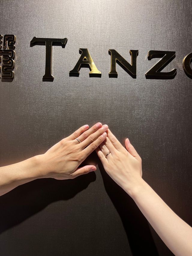 指輪引き取りの際に撮影しました。