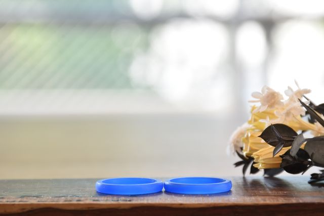 指輪の型用に削ったロウです