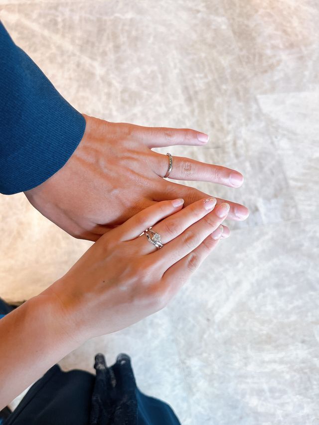 重ね付けした状態