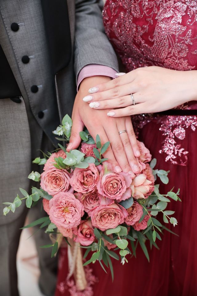 結婚式での写真