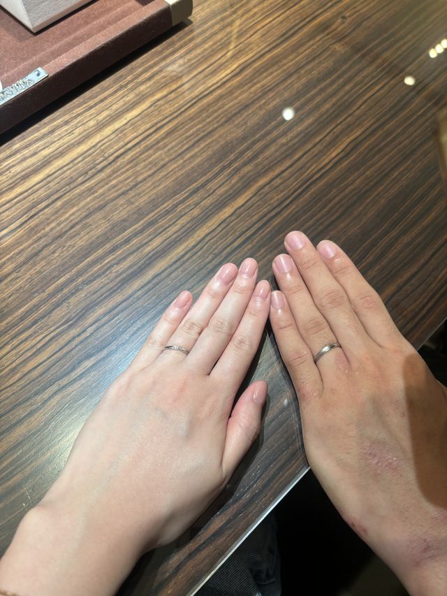 出来上がり時の着用です