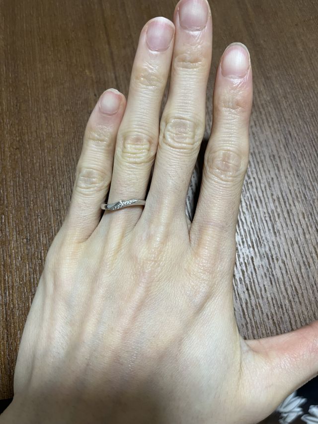 帰宅後に着用しました。