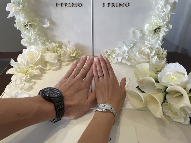 購入日撮影。ダイヤの煌めき、つけやすさ、プラチナの輝きに感動