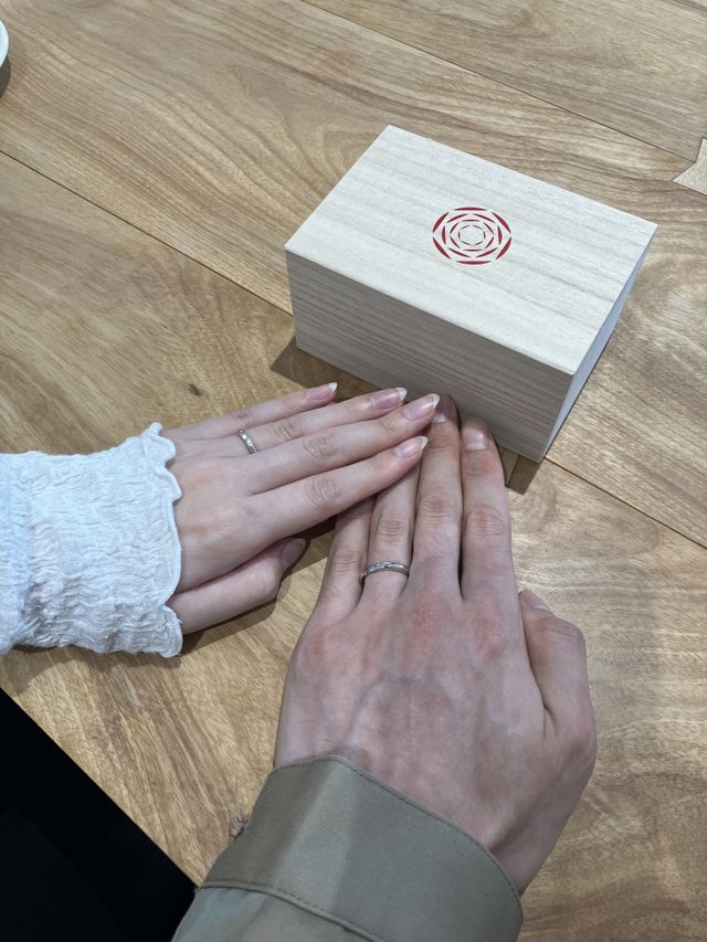 お揃いの結婚指輪