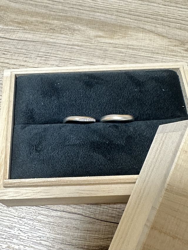 指輪もケースもお気に入りです。