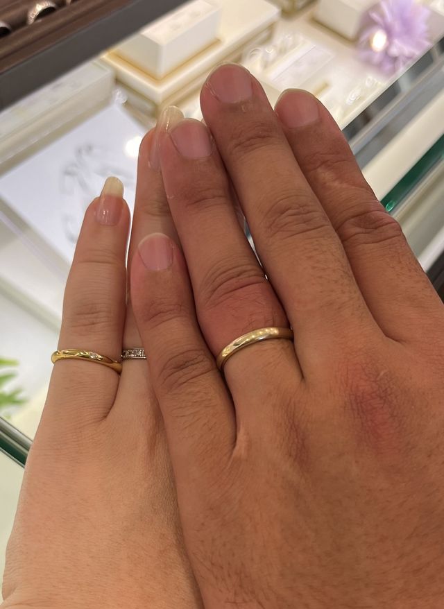 試着した際のリングです。