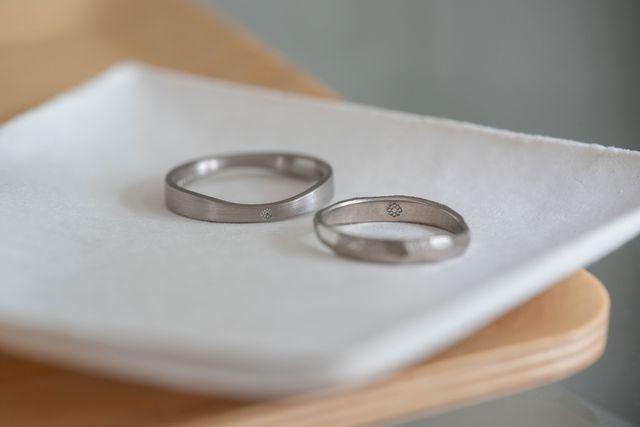 お揃いのお花マークが入っています。